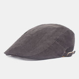 Corduroy,Retro,Protection,VisorSolid,Fashion,Forward,Beret