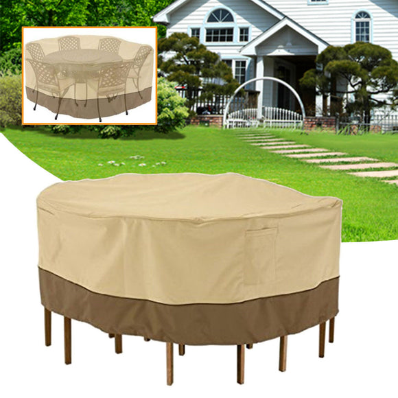 Garden,Round,Waterproof,Table,Cover,Patio,Outdoor,Furniture,Shelter,Protection