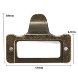 10Pcs,48MM*38MM,Brass,Label,Drawer,Handle,Screws