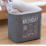 Imitation,Linen,Waterproof,Household,Quilt,Storage,Large,Capacity,Washable,Dustproof,Store,Quilt,Clothes,Storage,Finishing