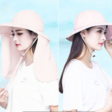 Women,Summer,Protection,Visor,Bucket,Riding,Cycling