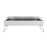 45x24x7.5cm,Stainless,Steel,Grill,Outdoor,Stainless,Barbecue,Portable,Camping,Barbecue,Grill,Multifunction,Stove