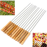 Stainless,Steel,Metal,Barbeque,Skewer,Needle,Kebab,Stick,Utensil,Stick