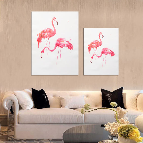 Unframed,Modern,Flamingo,Canvas,Painting,Print,Hanging,Poster,Decorations