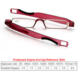 Women,Portable,Rotation,Folding,Reading,Glasses,Casual,Lightweight,Presbyopic,Glasses