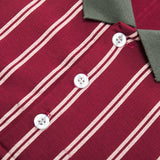 Summer,Classic,Stripe,Shirt,Cotton,Solid,Short,Sleeve,Breathable,Leisure,Shirt