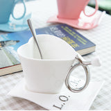 Coffee,Creative,Ceramics,Couple,Loved,Spoon,holder