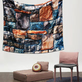 Stone,Brick,Decorative,Tapestry,Hanging,Living,Decor,Bedspread