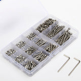 Suleve,M3SS2,442Pcs,Stainless,Steel,Allen,Socket,Screw,Assortment