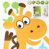 Removable,Height,Chart,Measure,Sticker,Giraffe,Decal
