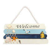 Nautical,Wooden,Beach,Welcome,Plaque,Hanging,Decor,Decorations