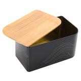 Black,Vintage,Metal,Bread,Storage,Candy,Container,Boxes,Kitchen,Storage,Container