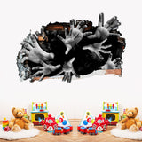 Miico,FX64099,Halloween,Sticker,Horror,Sticker,Removable,Sticker,Decoration