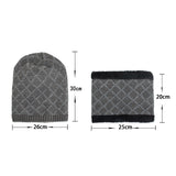 Women,Thicken,Coral,Fleece,Brimless,Knitted,Scarf,Winter,Beanie