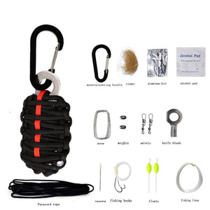 Outdoor,Multipurpose,Survival,Paracord,Rescue,Fishing,Tools,Carabiner