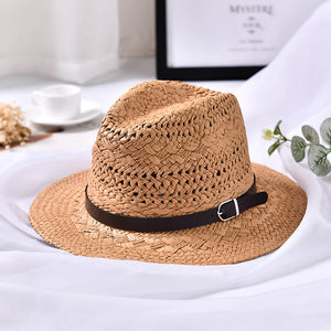 Women,Summer,Foldable,Sunscreen,Beach,Straw,Hollow,Breathable