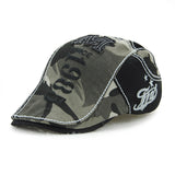Unisex,Cotton,Camouflage,Beret,Buckle,Adjustable,Paper,Military,Cabbie,Gentleman