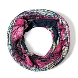 Women,Velvet,Beanies,Colorful,Printed,Bonnet,Scarf
