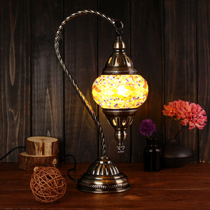 Handmade,Vintage,Glass,Turkish,Style,Bedside,Table,Night,Light