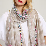 Unique,Breathable,Leopard,Print,Scarf,Summer,Cotton,Special,Shawl,Women