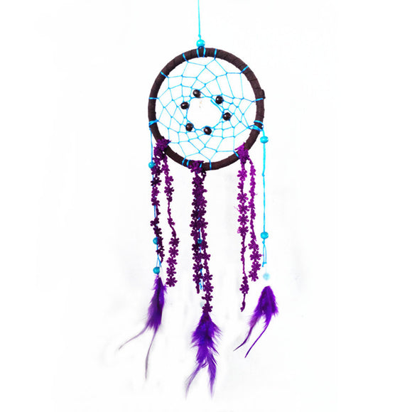 Purple,Feather,Dream,Catcher,Handmade,Window,Hanging,Decor,Oranments,Craft