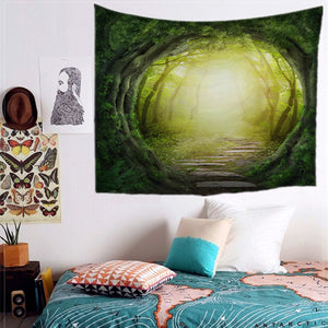 Fairy,Forest,Hanging,Tapestry,Bohemian,Hippie,Throw,Bedspread,Decor