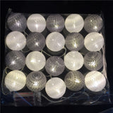 KCASA,20LED,Cotton,String,Lights,Fairy,Lights,Festival,Christmas,Halloween