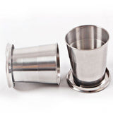 Stainless,Steel,Collapsible,Folding,Traveling,Outdoor,Portable,Drinking