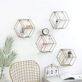 Geometric,Metal,Storage,Shelf,Display,Organization,Decor