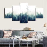 Loskii,Spray,Paintings,Canvas,Combination,Decorative,Paintings,Forest,Landscape,Decorations