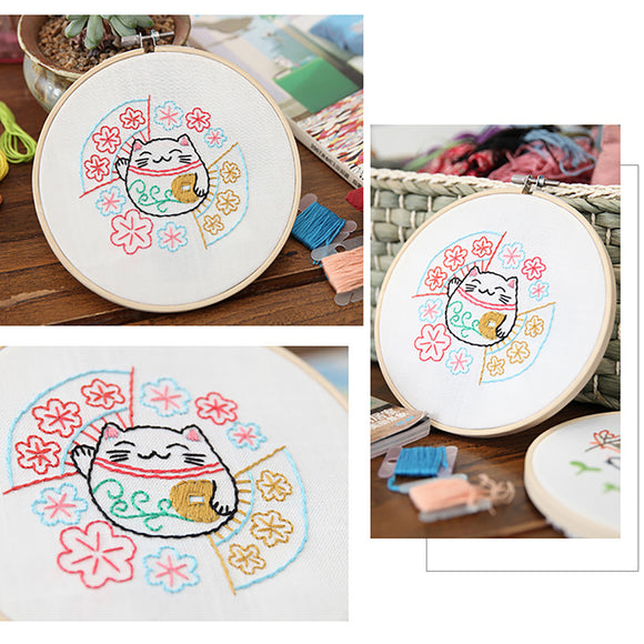 Embroidery,Cloth,Handmade,Cross,Stitch,Hanging,Chinese,Style,Painting,Decoration