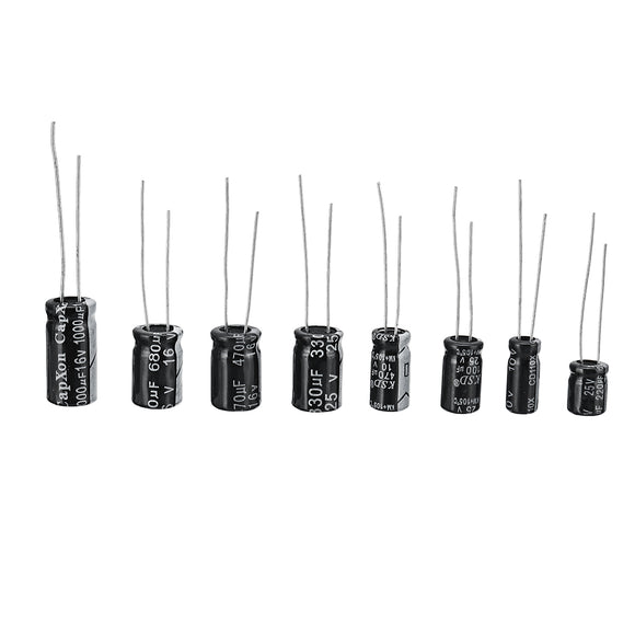 500PCS,Electrolytic,Capacitor,Assortment,Values