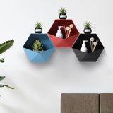 Geometric,Bathroom,Storage,Shelf,Holder,Decor,Plant,Adhesive