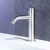 Basin,Faucet,Stainless,Steel,Button,Design,Flexible,Spout,Bathroom,Washbasin,Above,Counter,Basin