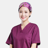 Cartoon,Print,Floral,Elegance,Surgical,Scrub