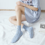 Women,Cotton,Floral,Middle,Socks,Fashion,Causal,Short,Socks