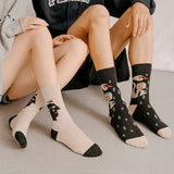 Unisex,Retro,Personality,Cotton,Patchwork,Color,Couple,Socks