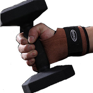 KALOAD,Cowhide,Fitness,Gloves,Wristband,Protector,Gripper,Gloves