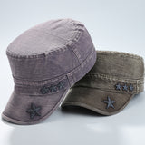 Outdoor,Washed,Cotton,Sunscreen,Adjustable,Military,Style,Peaked