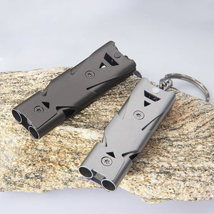 IPRee,Outdoor,Double,150db,Whistle,Camping,Survival,Stainless,Steel,Apito,Sounder