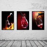 Miico,Painted,Three,Combination,Decorative,Paintings,Glass,Decoration