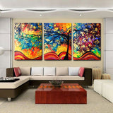 Miico,Painted,Three,Combination,Decorative,Paintings,Money,Decoration