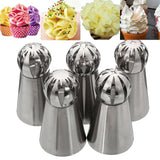 Stainless,Steel,Sphere,Icing,Piping,Nozzle,Pastry,Decor
