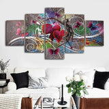 Abstract,Butterfly,Canvas,Printed,Paintings,Decor