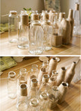 Zakka,Glass,Flower,Bottle,Ornaments,Flower,Dried,Flowers