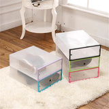 Foldable,Clear,Plastic,Boxes,Storage,Organizer,Stackable,Display