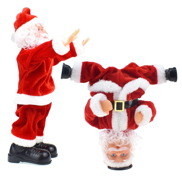 Christmas,Street,Dance,Somersault,Santa,Claus,Electric,Jingle,Music,Christmas,Decorations
