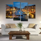 Miico,Painted,Combination,Decorative,Paintings,Night,Venice,Decoration