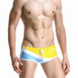 SEOBEAN,S5245,Swimming,Trunks,Colorblock,Fashion,Comfortable,White,Bandages