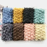 Women,Fleece,Flower,Hallow,Autumn,Winter,Protection,Elegant,Casual,Scarf,Shawl